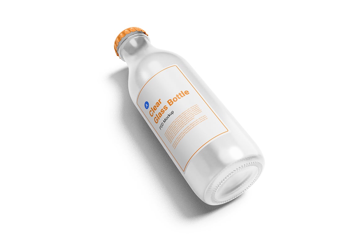 透明玻璃瓶第二版场景样机 Clear Glass Bottle Vol.2 Scene Mockup