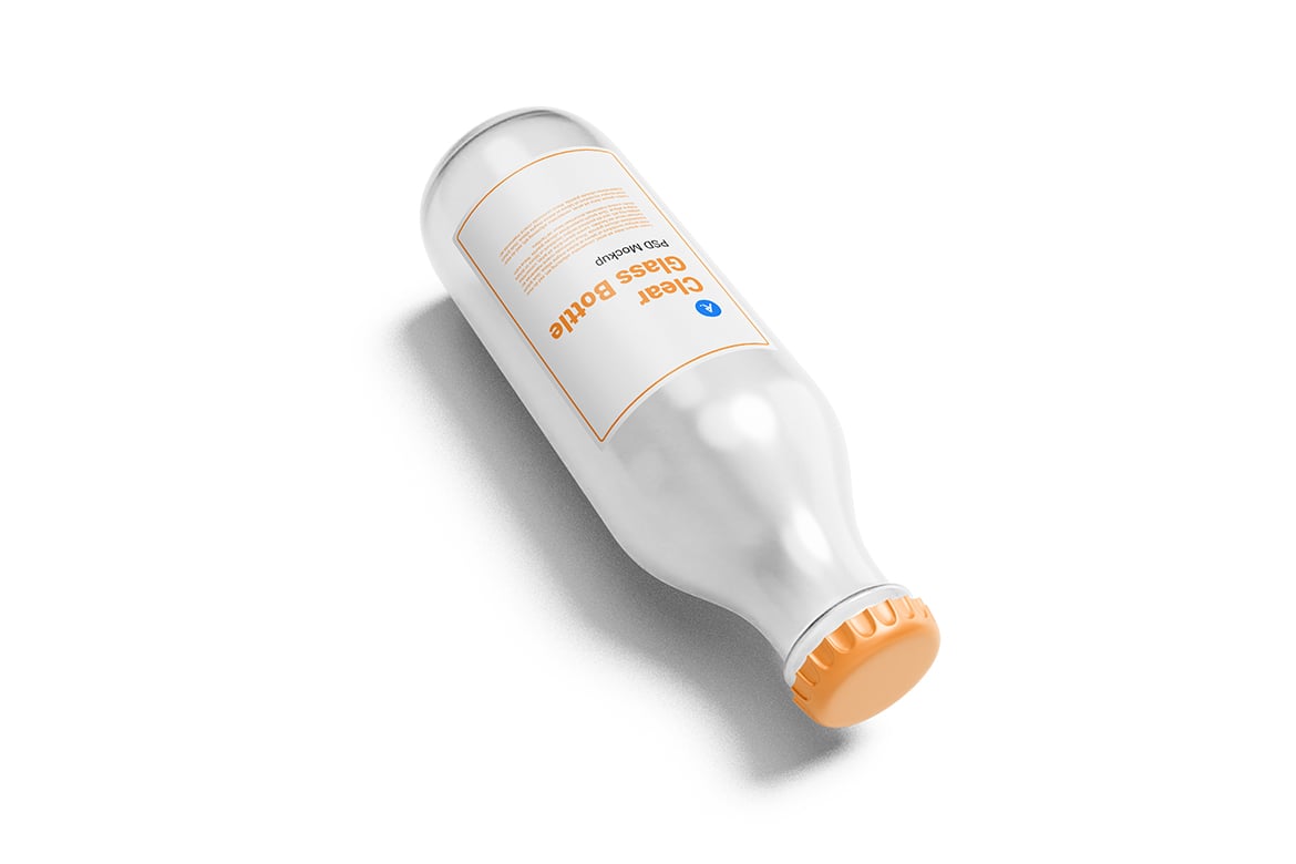 透明玻璃瓶第二版场景样机 Clear Glass Bottle Vol.2 Scene Mockup