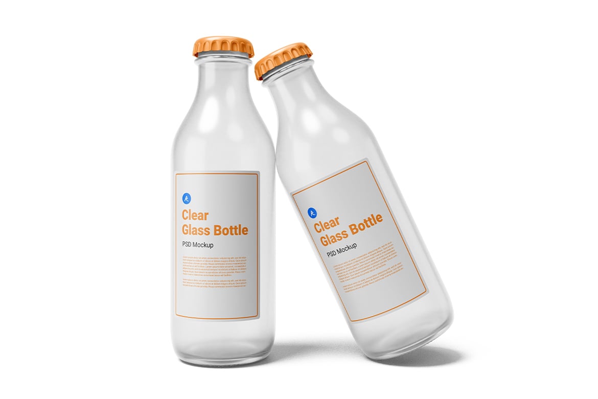 透明玻璃瓶第二版场景样机 Clear Glass Bottle Vol.2 Scene Mockup