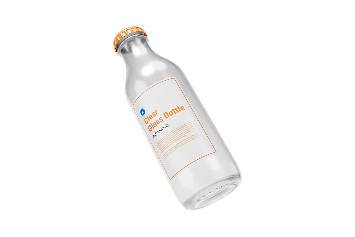 透明玻璃瓶第一版场景样机 Clear Glass Bottle Vol.1 Scene Mockup