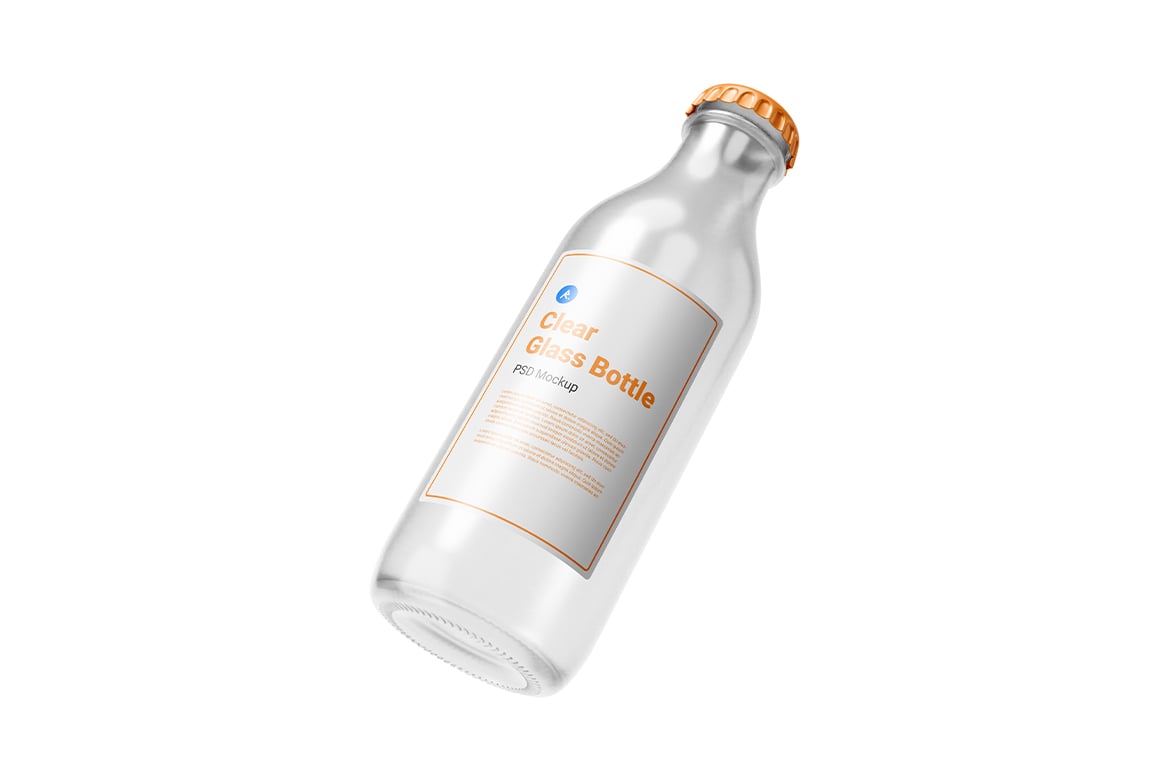 透明玻璃瓶第一版场景样机 Clear Glass Bottle Vol.1 Scene Mockup