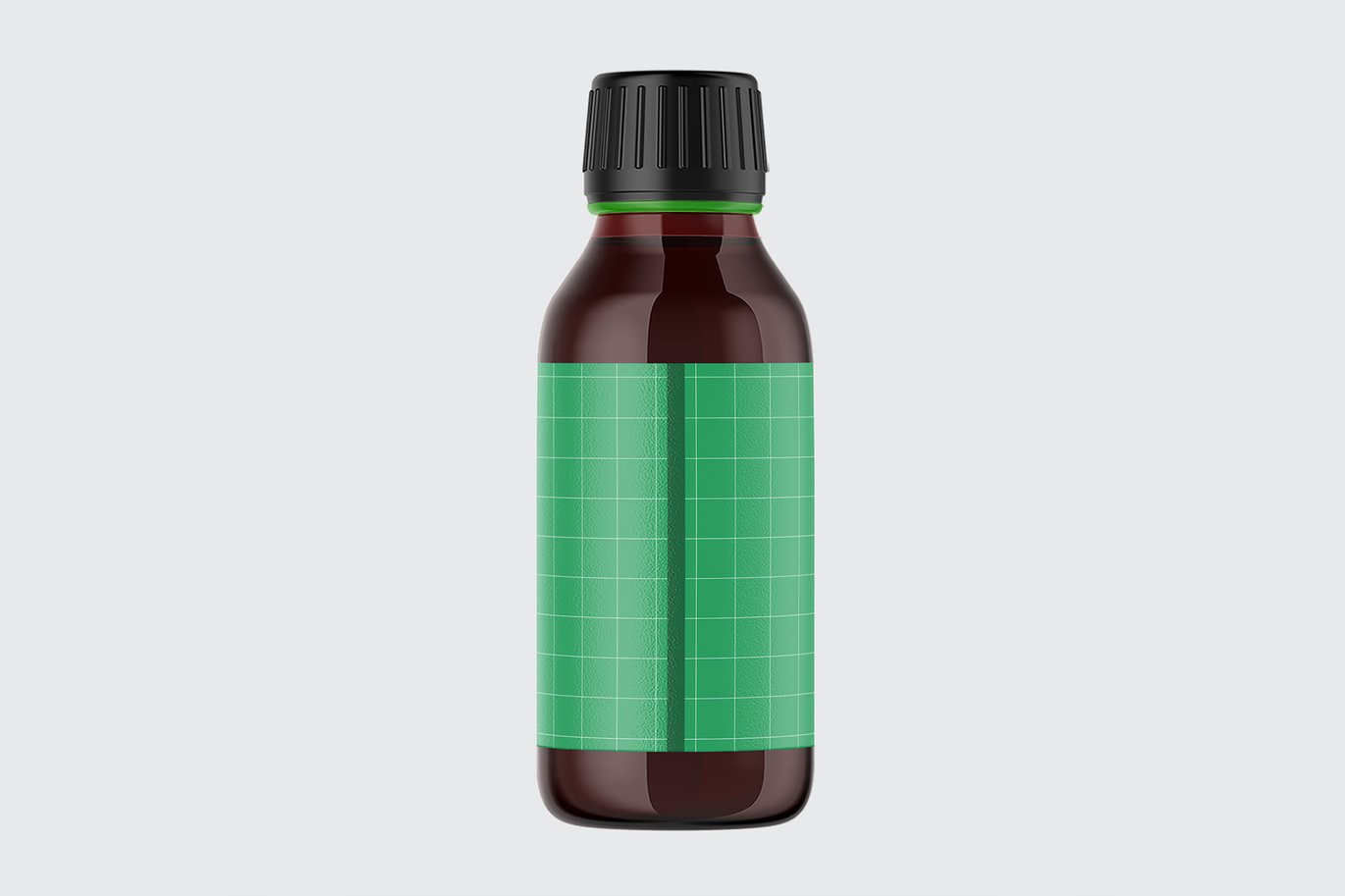 药业玻璃瓶包装展示样机 Pharm Glass Bottle Mockup
