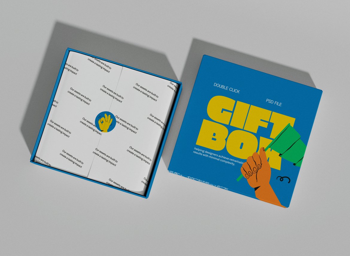 礼品盒包装设计样机 Luxury Gift Box Mockup