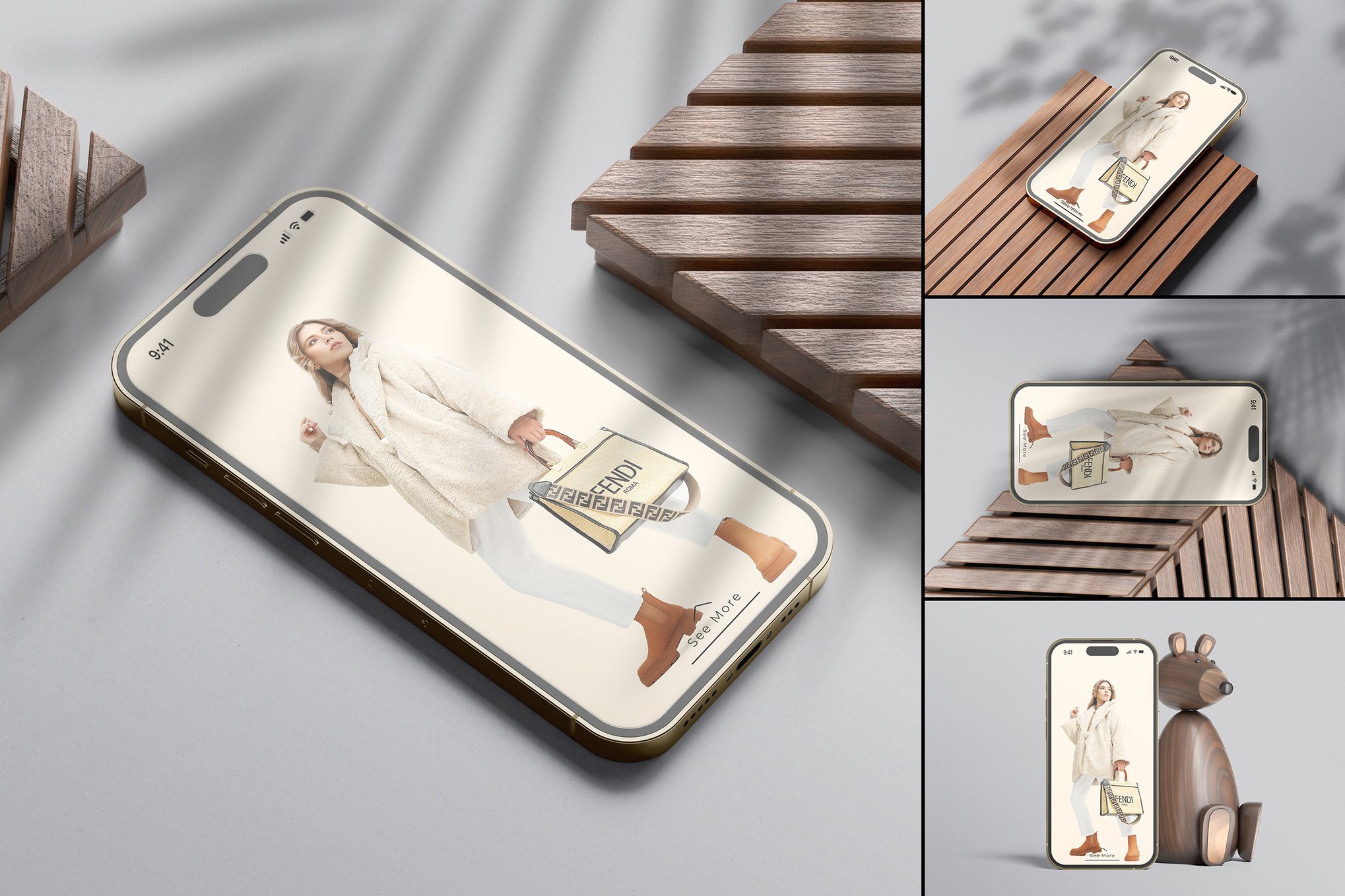 iPhone 14 Pro屏幕设计展示样机 Phone 14 Pro Mockup_ Product Mockups插图 iPhone 14 Pro屏幕设计展示样机 Phone 14 Pro Mockup_ Product Mockups