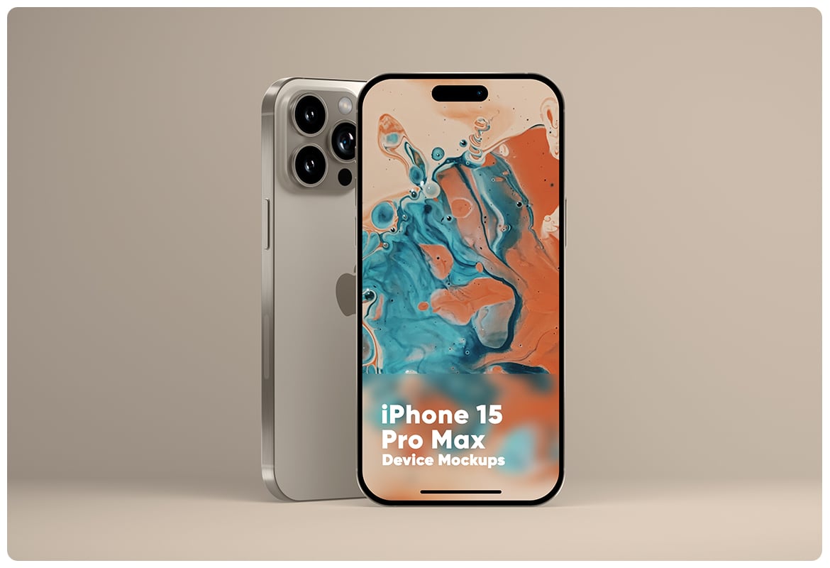 iPhone 15 Pro Max屏幕UI展示样机 iPhone 15 Pro Max Screen Mockups插图2 iPhone 15 Pro Max屏幕UI展示样机 iPhone 15 Pro Max Screen Mockups