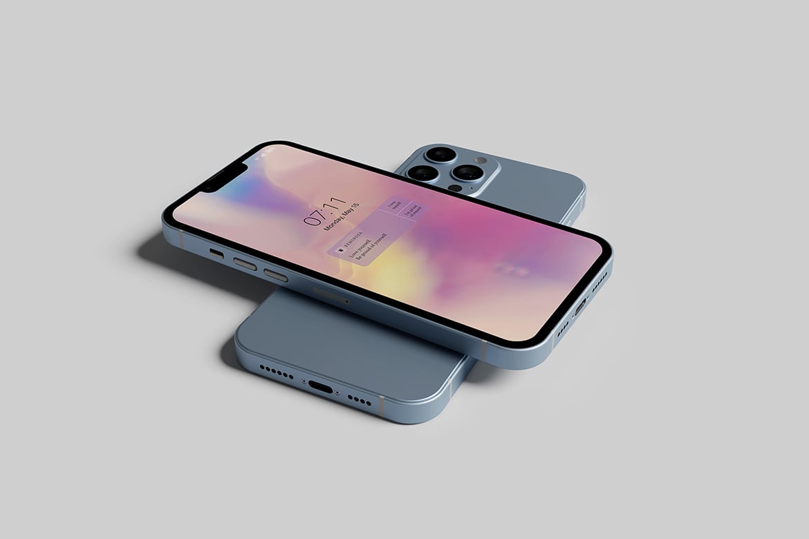 iPhone 13 Pro设计样机模板 iPhone 13 Pro Mockup_ Product Mockups插图5 iPhone 13 Pro设计样机模板 iPhone 13 Pro Mockup_ Product Mockups