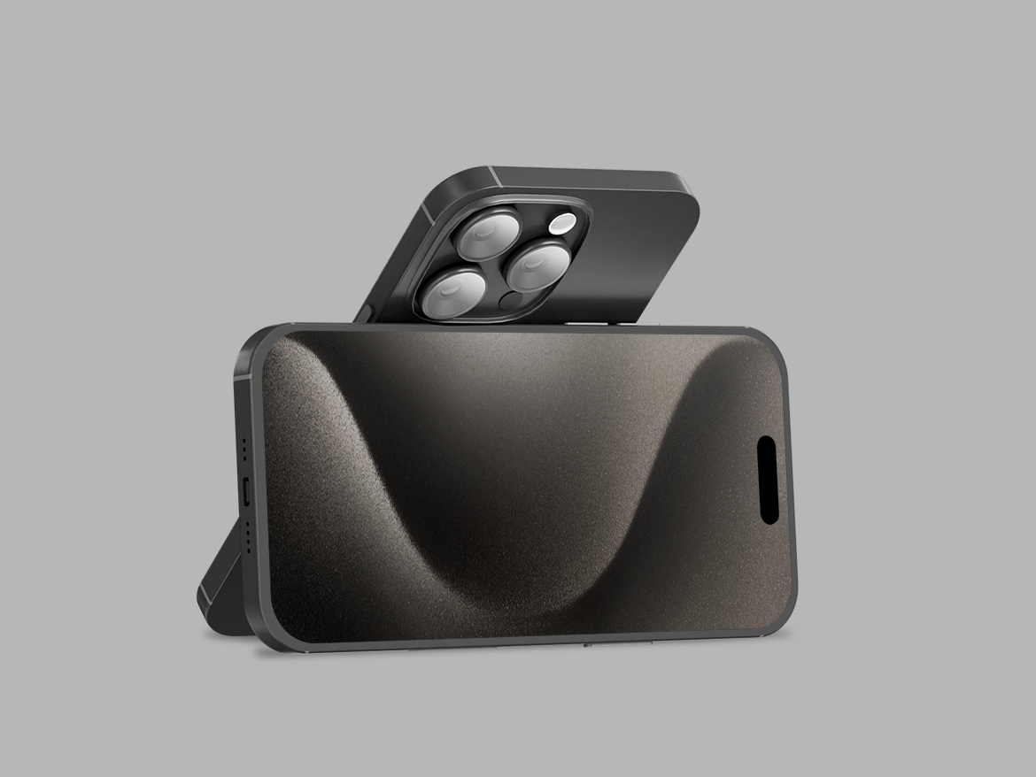 黑色钛金属iPhone 15 Pro样机 Black Titanium iPhone 15 Pro Mockup插图2 黑色钛金属iPhone 15 Pro样机 Black Titanium iPhone 15 Pro Mockup