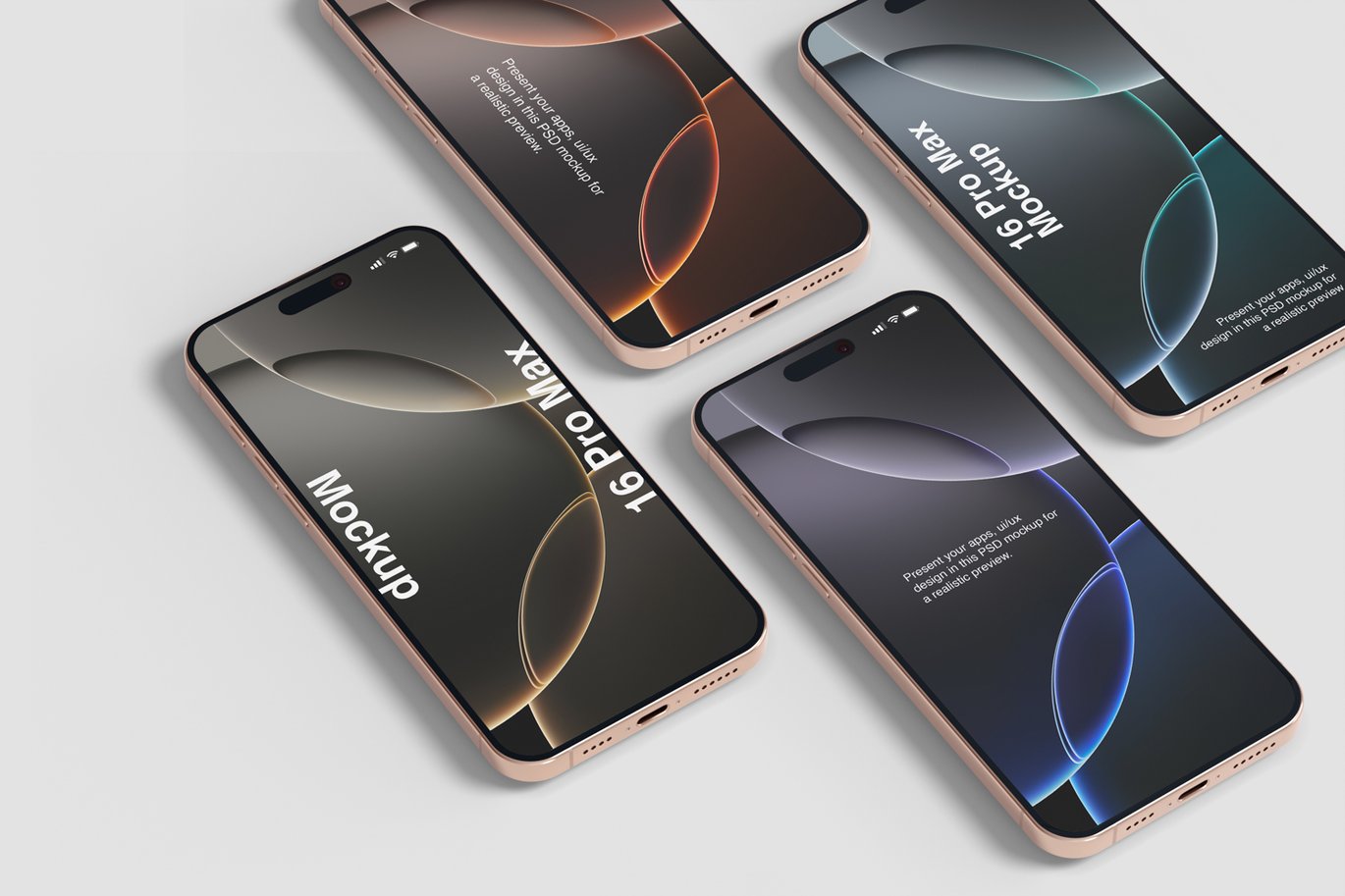 iPhone 16 Pro Max概念设计样机 iPhone 16 Pro Max Mockups插图12 iPhone 16 Pro Max概念设计样机 iPhone 16 Pro Max Mockups