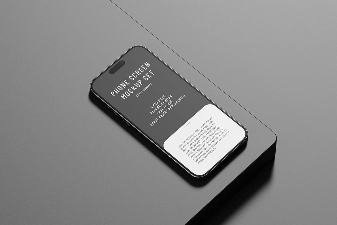 iPhone 15 Pro Max屏幕样机组合 iPhone 15 Pro Max Screen Mockup Set插图3 iPhone 15 Pro Max屏幕样机组合 iPhone 15 Pro Max Screen Mockup Set