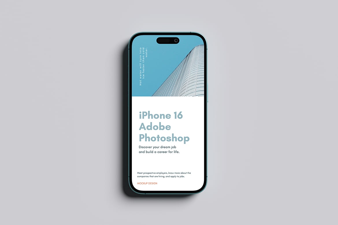 iPhone 16模型屏幕样机 Iphone 16 Mockup插图2 iPhone 16模型屏幕样机 Iphone 16 Mockup