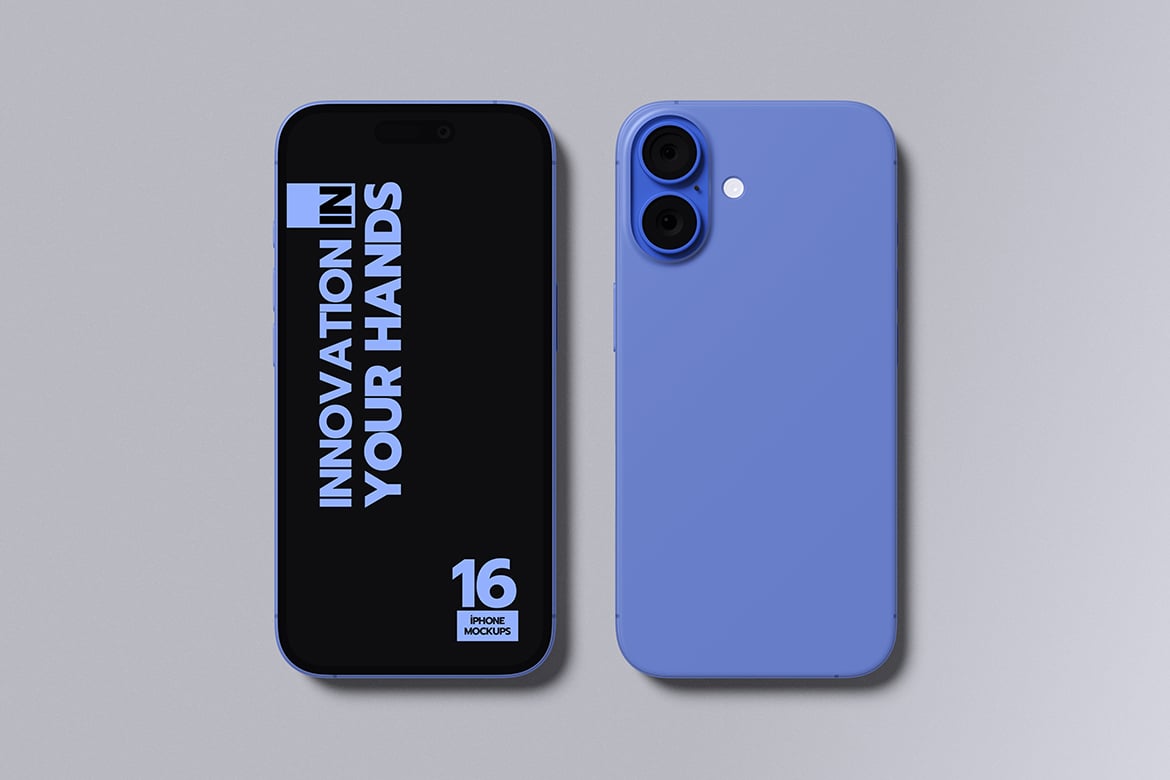 iPhone 16模型屏幕UI屏幕样机 Iphone 16 Mockup插图1 iPhone 16模型屏幕UI屏幕样机 Iphone 16 Mockup