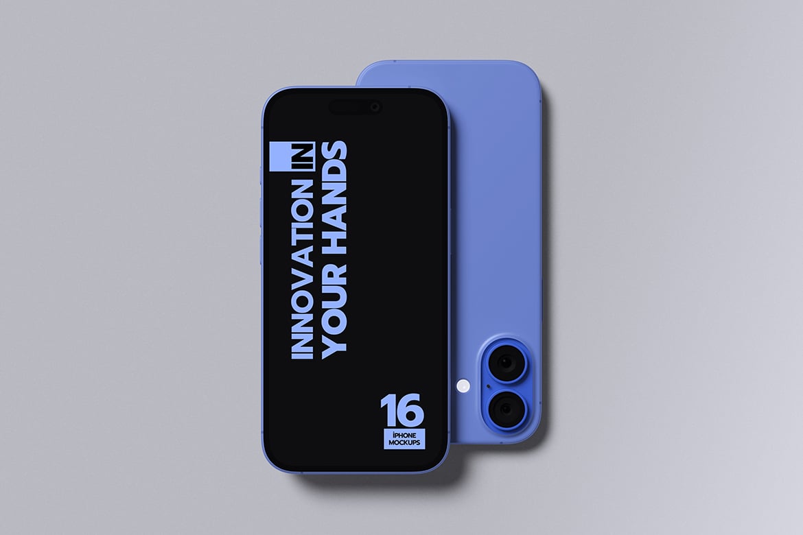 iPhone 16模型屏幕UI屏幕样机 Iphone 16 Mockup插图2 iPhone 16模型屏幕UI屏幕样机 Iphone 16 Mockup