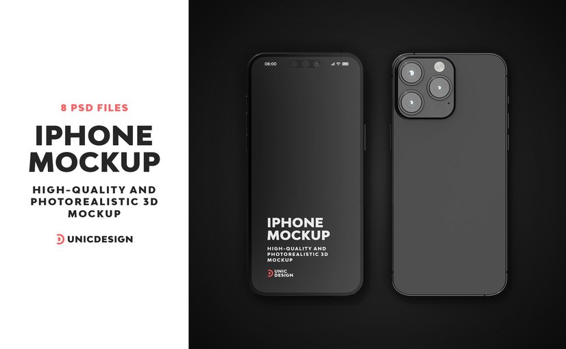 iPhone多设备组合样机模板 iPhone Mockup