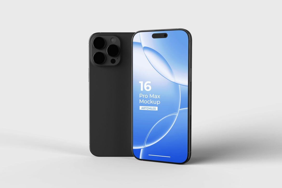 iPhone 16 Pro Max屏幕UI样机模型  iPhone 16 Pro Max Mockup插图4 iPhone 16 Pro Max屏幕UI样机模型  iPhone 16 Pro Max Mockup