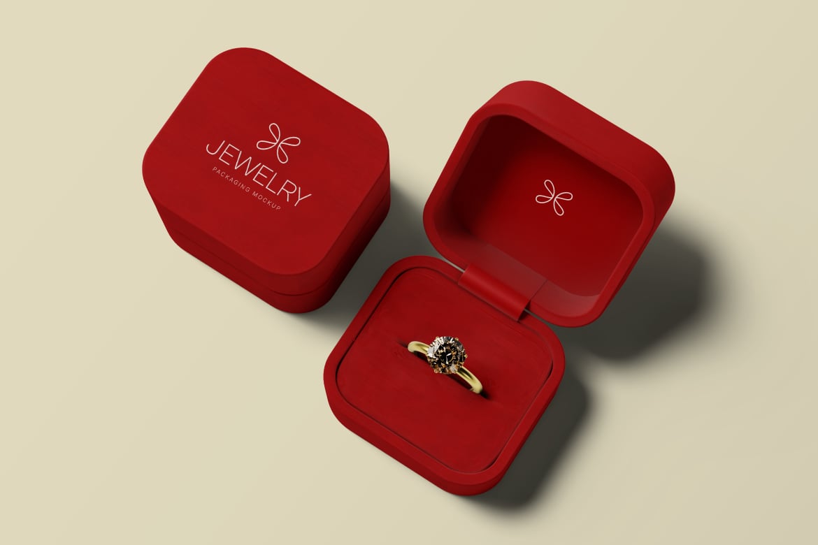 珠宝首饰盒包装样机 Jewelry Box Mockup插图2 珠宝首饰盒包装样机 Jewelry Box Mockup