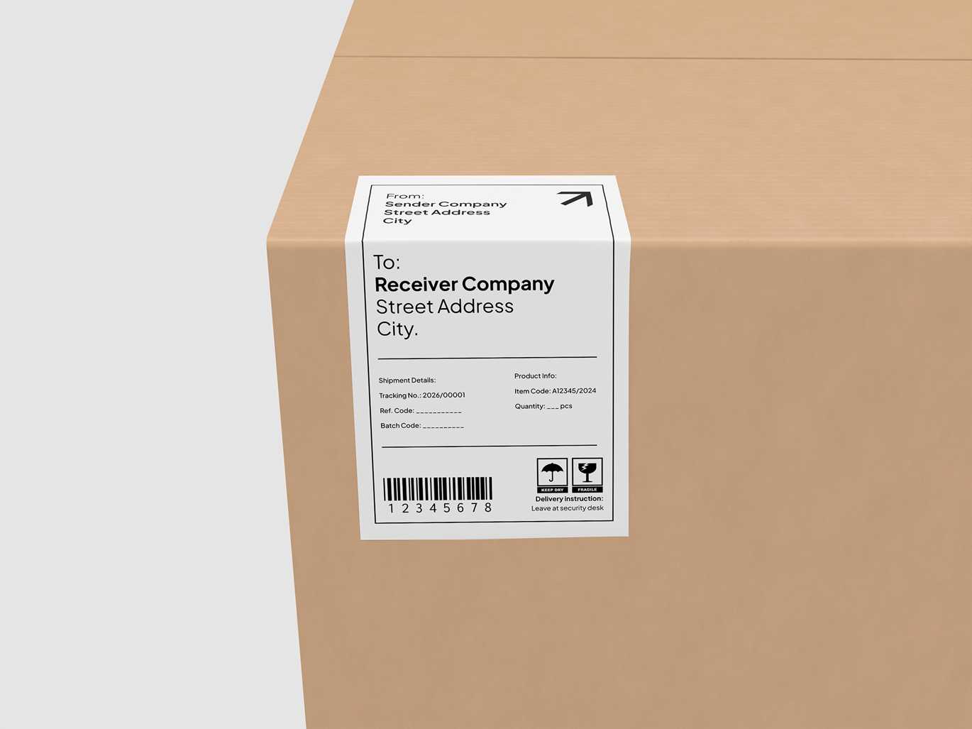 物流运输标签贴纸样机 Shipping Label Mockup插图3 物流运输标签贴纸样机 Shipping Label Mockup