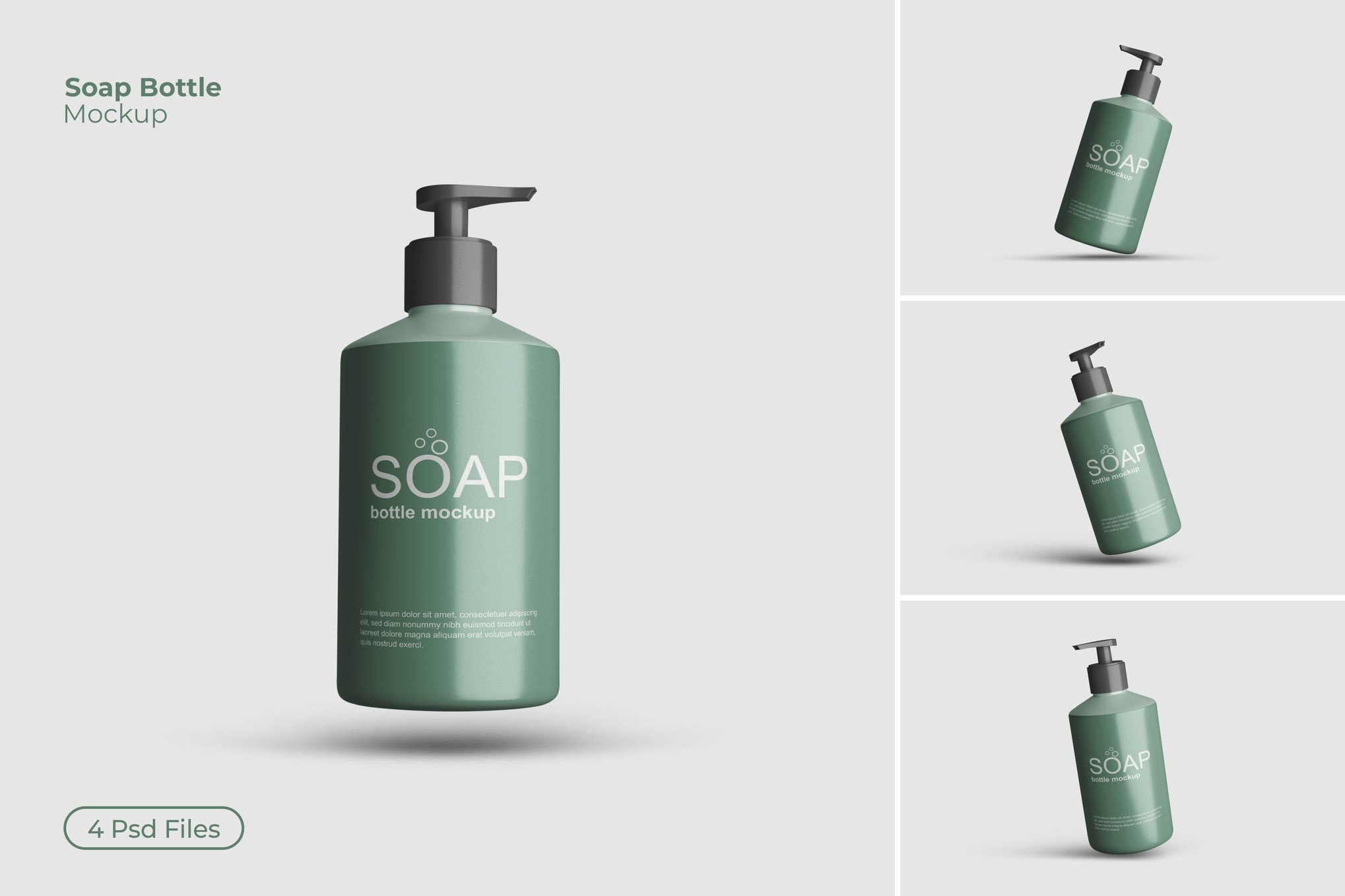 肥皂沐浴液瓶样机 Soap Bottle Mockup插图 肥皂沐浴液瓶样机 Soap Bottle Mockup