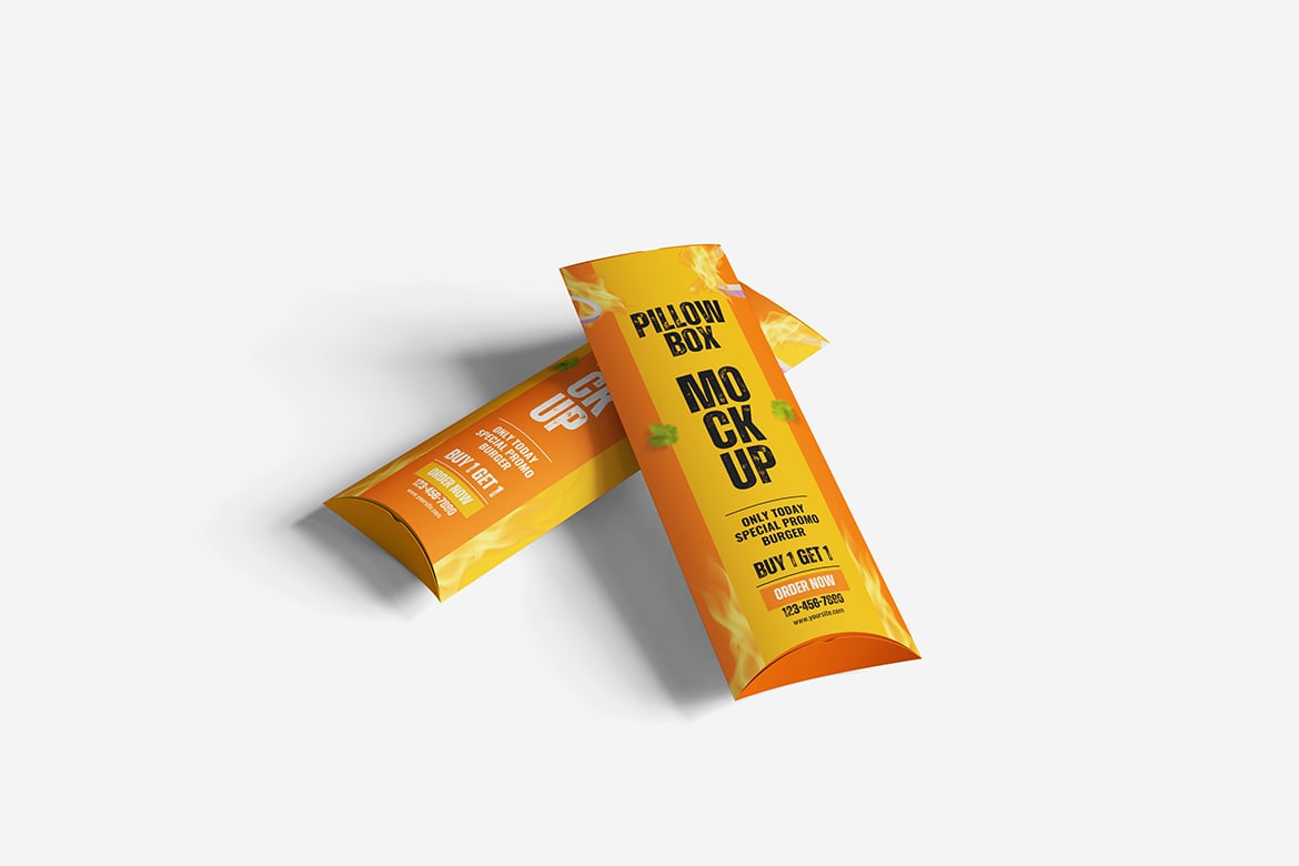 礼品枕头盒包装样机 Pillow Box Mockup插图2 礼品枕头盒包装样机 Pillow Box Mockup