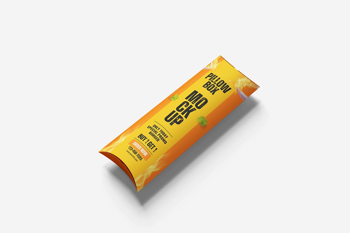 礼品枕头盒包装样机 Pillow Box Mockup插图5 礼品枕头盒包装样机 Pillow Box Mockup