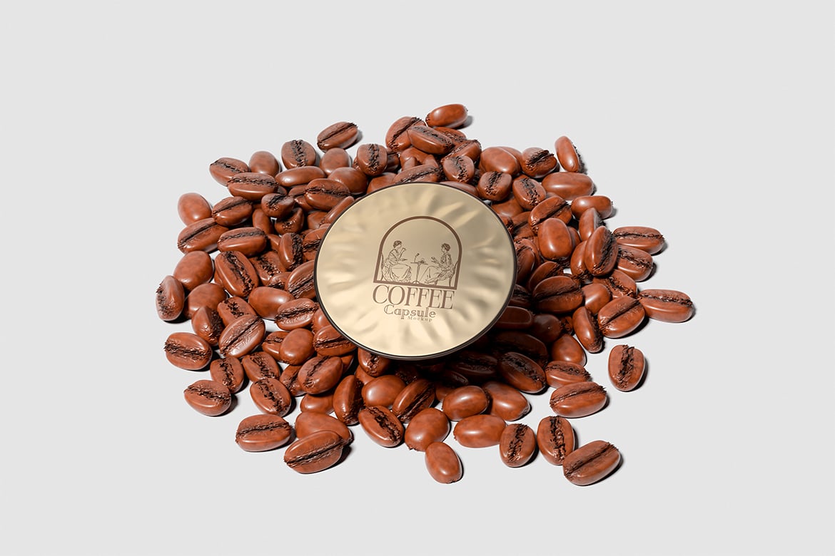 咖啡胶囊包装样机 Coffee Capsule Mockup插图4 咖啡胶囊包装样机 Coffee Capsule Mockup