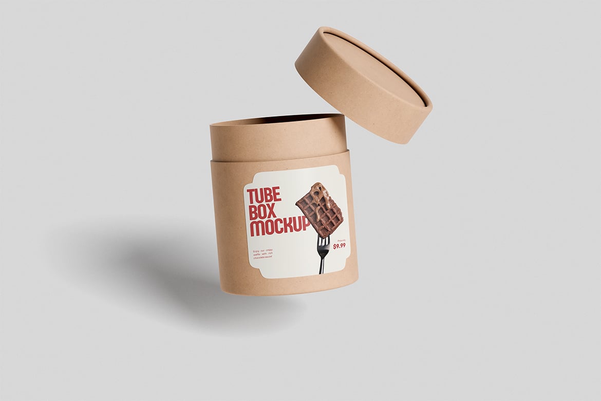 标签贴纸管状包装样机 Tube Box With Label Mockup插图4 标签贴纸管状包装样机 Tube Box With Label Mockup