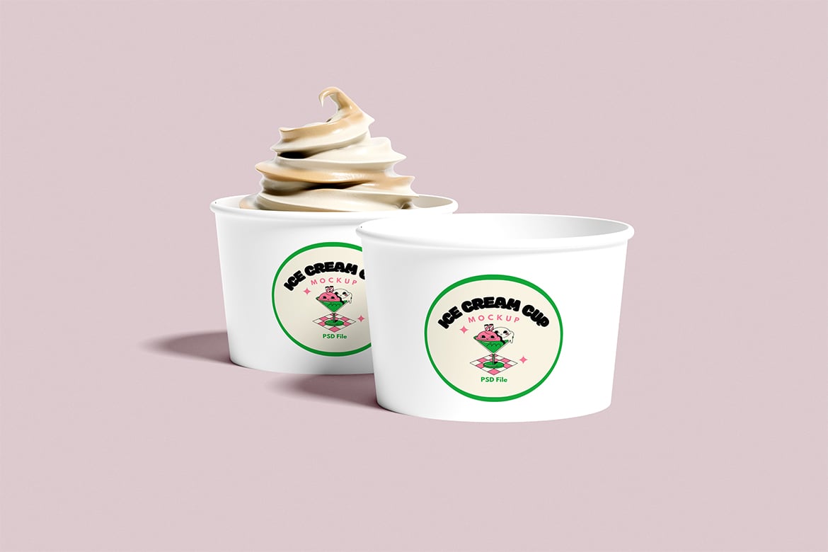 冰淇淋杯甜品样机 Ice Cream Cup Mockup插图3 冰淇淋杯甜品样机 Ice Cream Cup Mockup