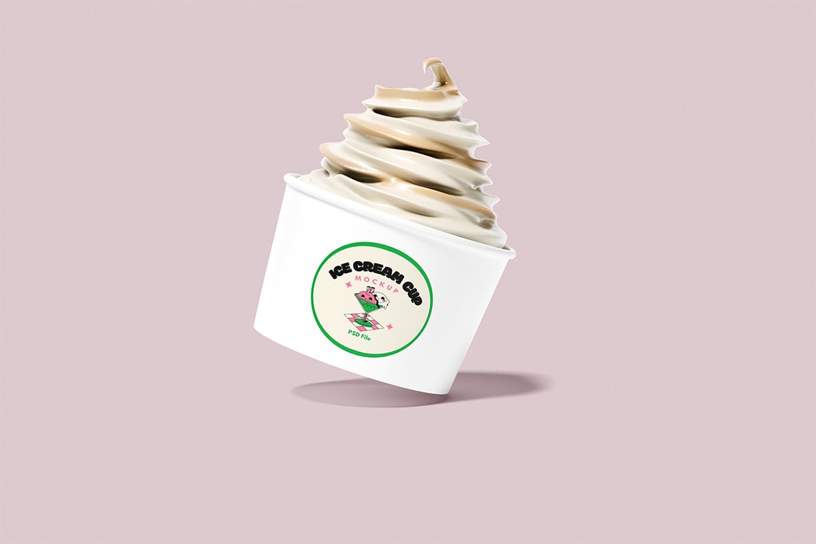 冰淇淋杯甜品样机 Ice Cream Cup Mockup插图2 冰淇淋杯甜品样机 Ice Cream Cup Mockup