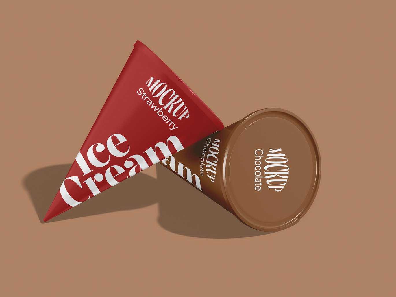 冰淇淋产品宣传样机 Ice Cream Mockup插图2 冰淇淋产品宣传样机 Ice Cream Mockup