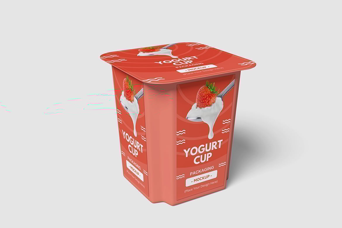 酸奶杯包装设计样机 Yogurt Cup Mockup插图1 酸奶杯包装设计样机 Yogurt Cup Mockup