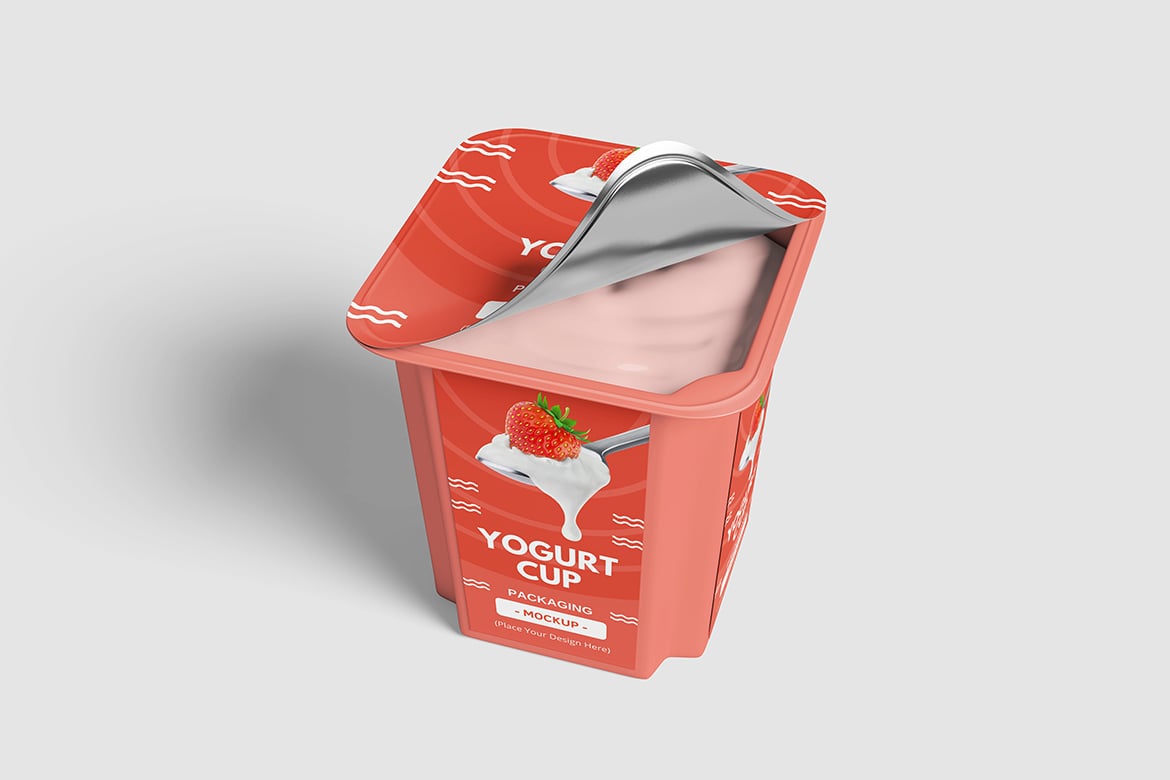 酸奶杯包装设计样机 Yogurt Cup Mockup插图3 酸奶杯包装设计样机 Yogurt Cup Mockup