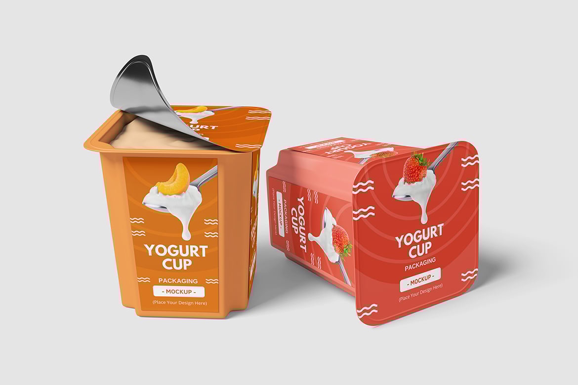 酸奶杯包装设计样机 Yogurt Cup Mockup插图2 酸奶杯包装设计样机 Yogurt Cup Mockup