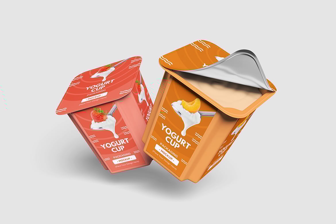 酸奶杯包装设计样机 Yogurt Cup Mockup插图4 酸奶杯包装设计样机 Yogurt Cup Mockup