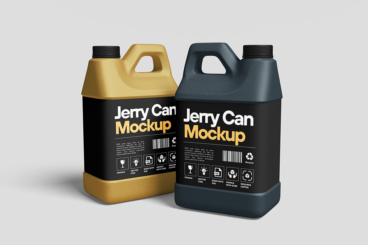 工业液罐桶包装样机 Jerry Can Mockup插图2 工业液罐桶包装样机 Jerry Can Mockup