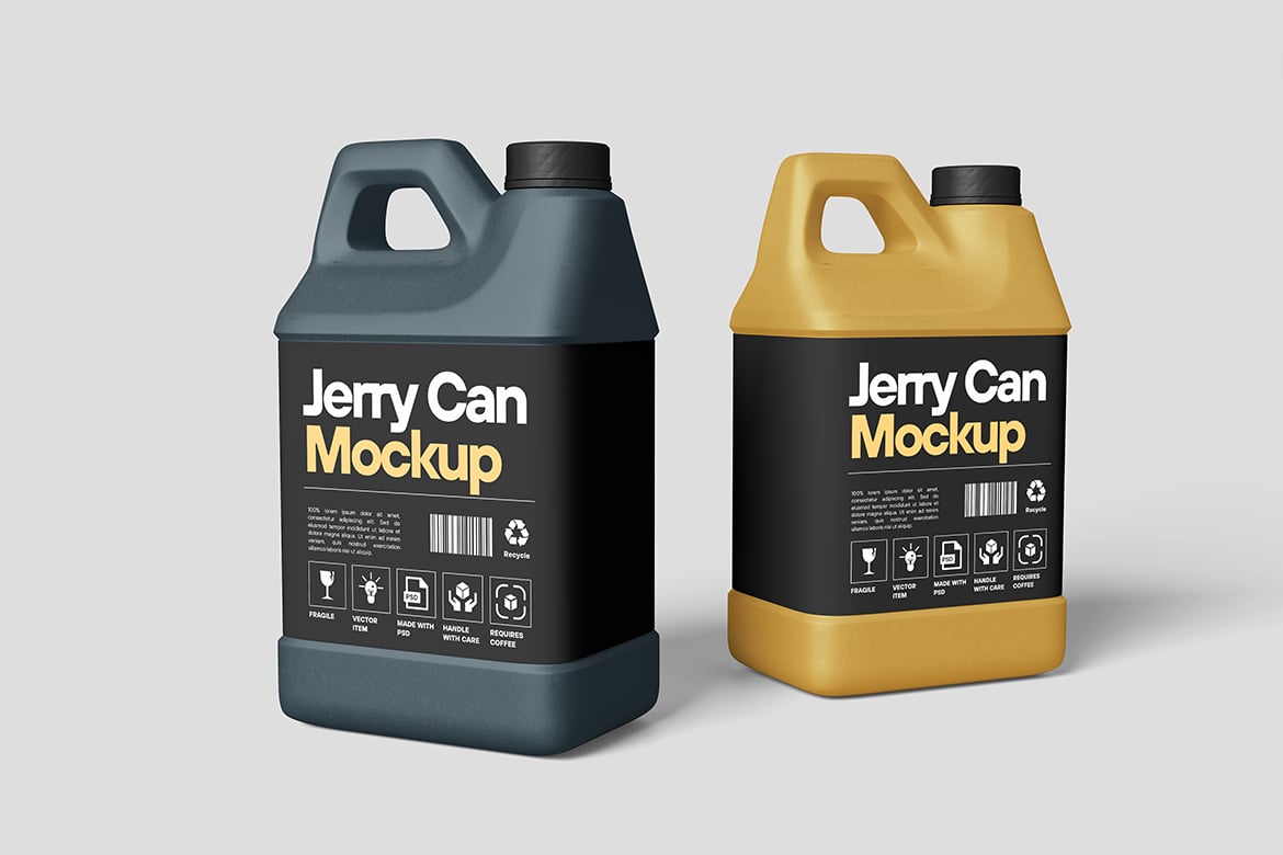 工业液罐桶包装样机 Jerry Can Mockup插图3 工业液罐桶包装样机 Jerry Can Mockup