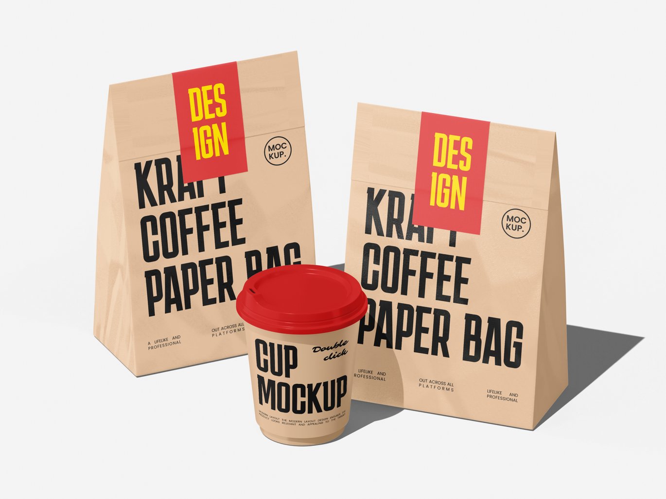 咖啡袋包装展示样机 Coffee Bag Mockup插图3 咖啡袋包装展示样机 Coffee Bag Mockup