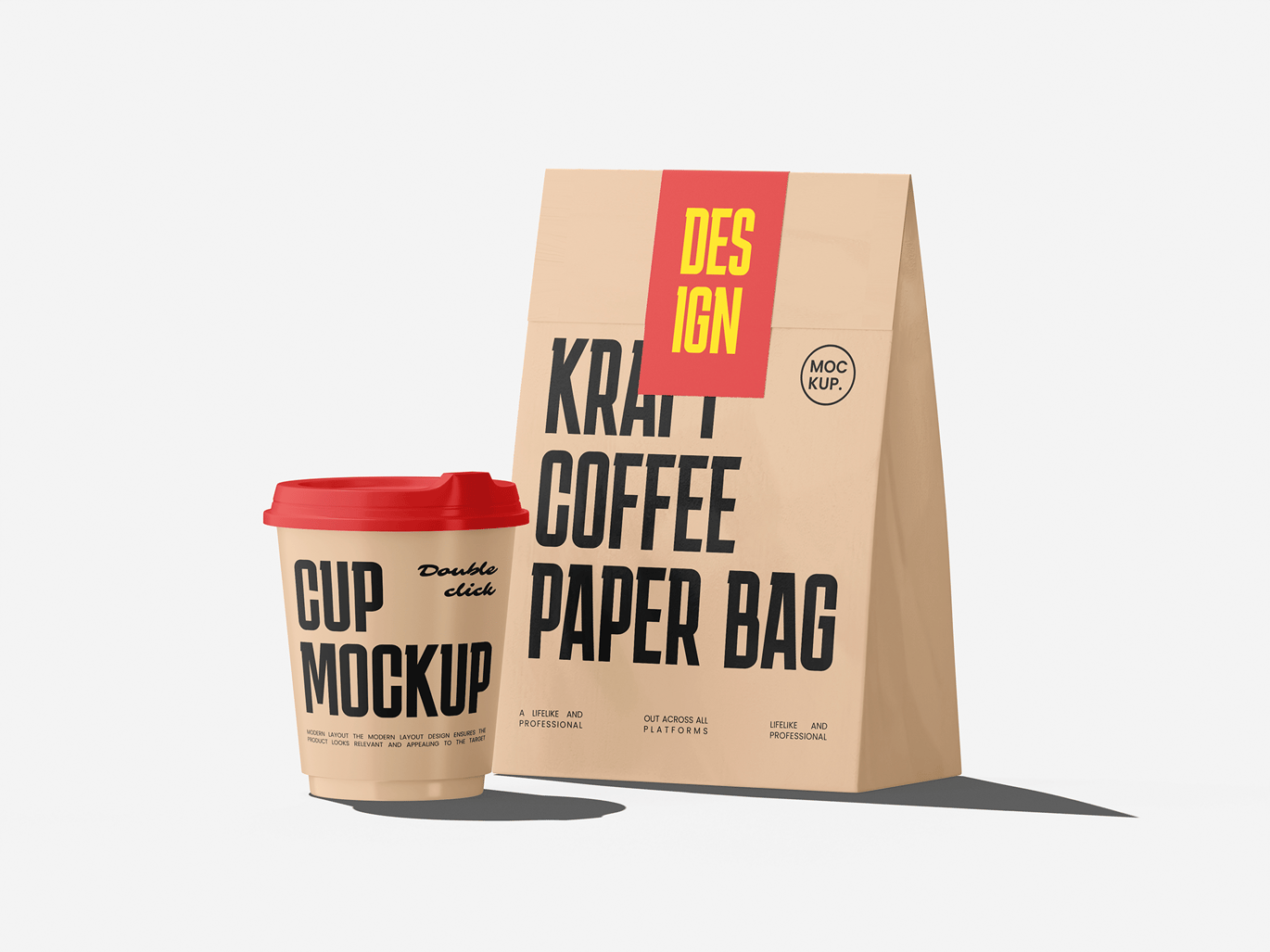 咖啡袋包装展示样机 Coffee Bag Mockup插图1 咖啡袋包装展示样机 Coffee Bag Mockup