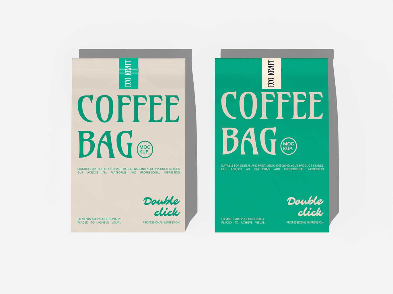 咖啡袋模型展示样机 Coffee Bag Mockup插图1 咖啡袋模型展示样机 Coffee Bag Mockup