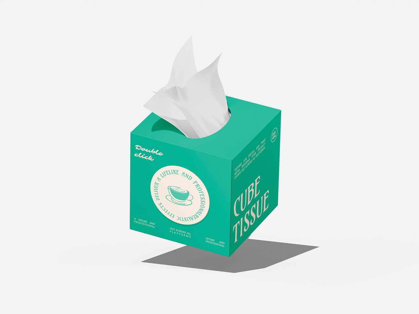 纸巾盒包装样机模板 Tissue Box Mockup插图3 纸巾盒包装样机模板 Tissue Box Mockup