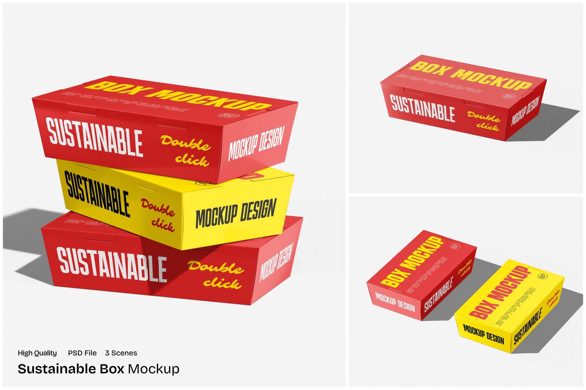 环保可持续纸盒样机 Sustainable Box Mockup插图 环保可持续纸盒样机 Sustainable Box Mockup