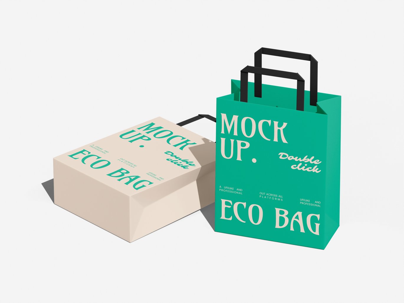 纸质手提袋样机素材 Paper Bag Mockup插图3 纸质手提袋样机素材 Paper Bag Mockup