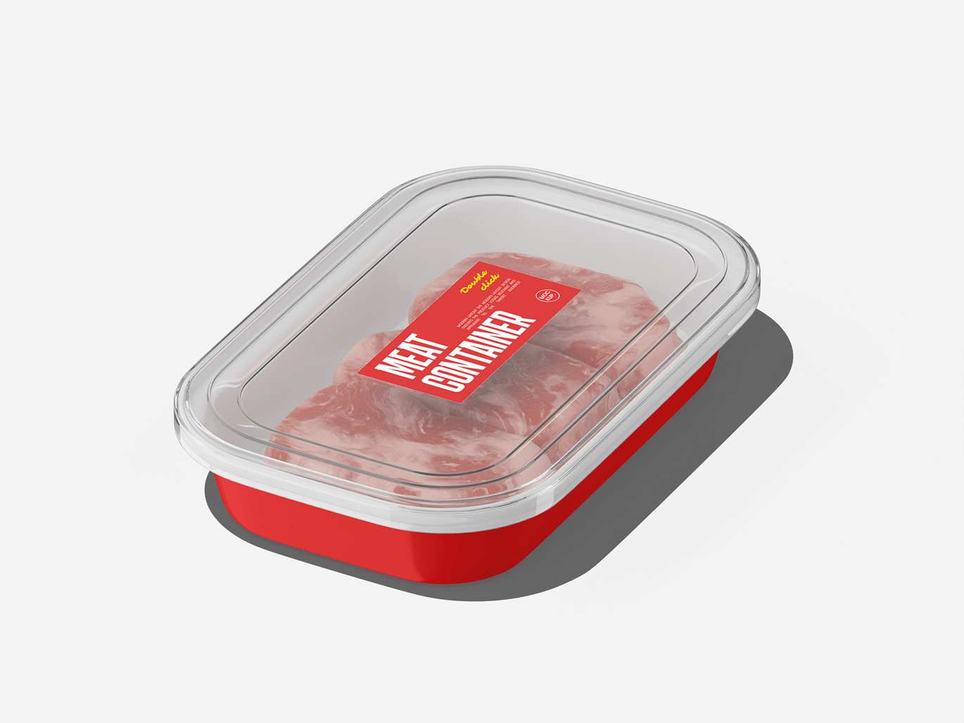 肉类食品包装盒样机 Meat Container Mockup插图1 肉类食品包装盒样机 Meat Container Mockup