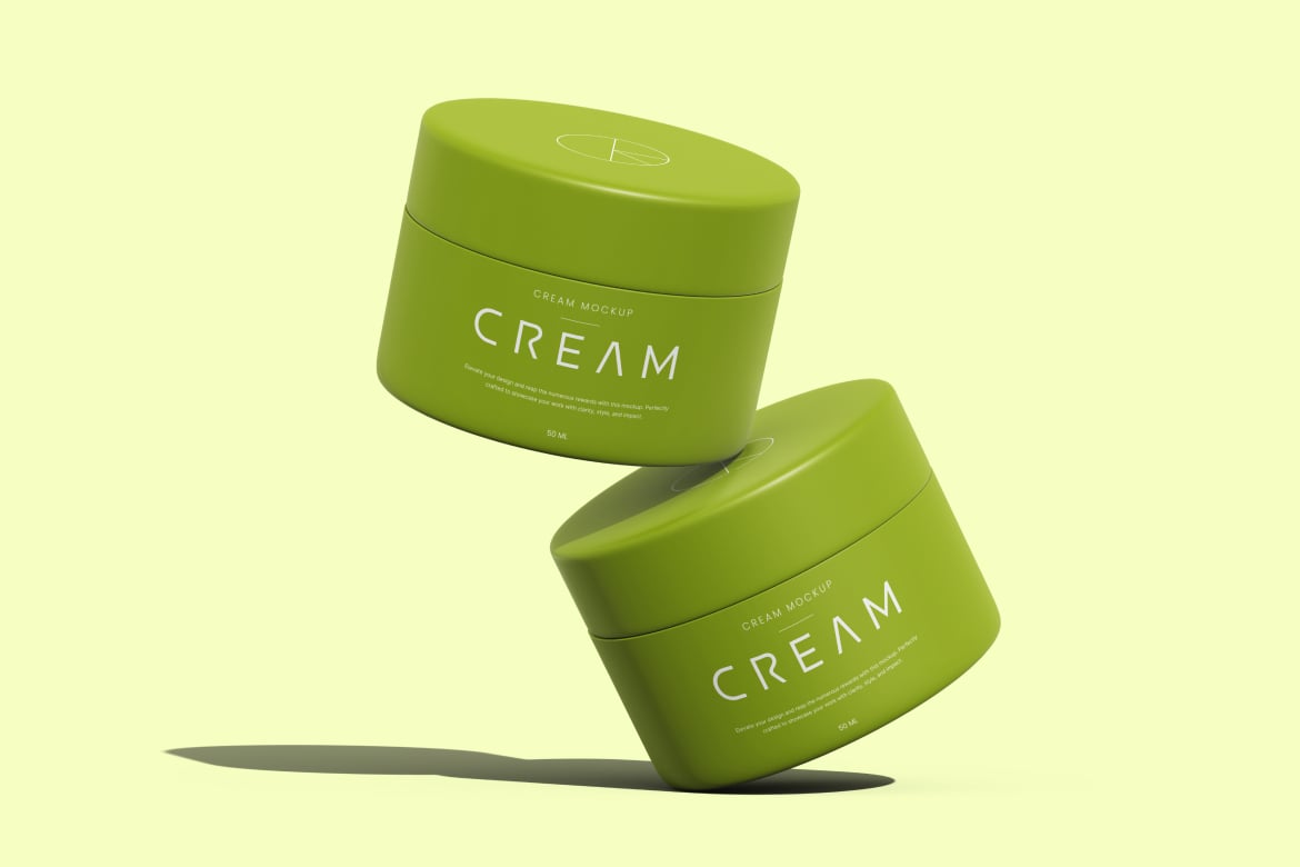化妆品面霜罐样机 Cosmetic Jar Mockup插图2 化妆品面霜罐样机 Cosmetic Jar Mockup
