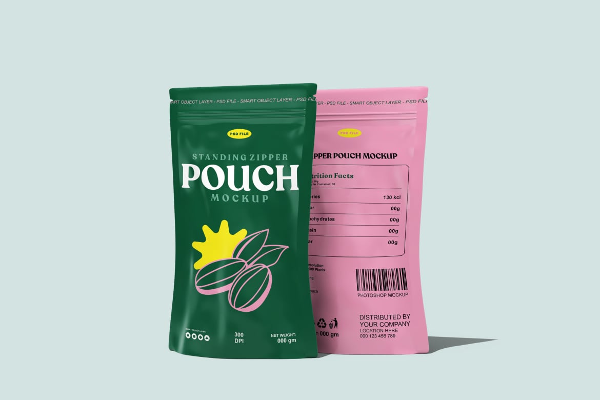 便携小袋子包装设计样机 Pouch Bag Mockup插图1 便携小袋子包装设计样机 Pouch Bag Mockup