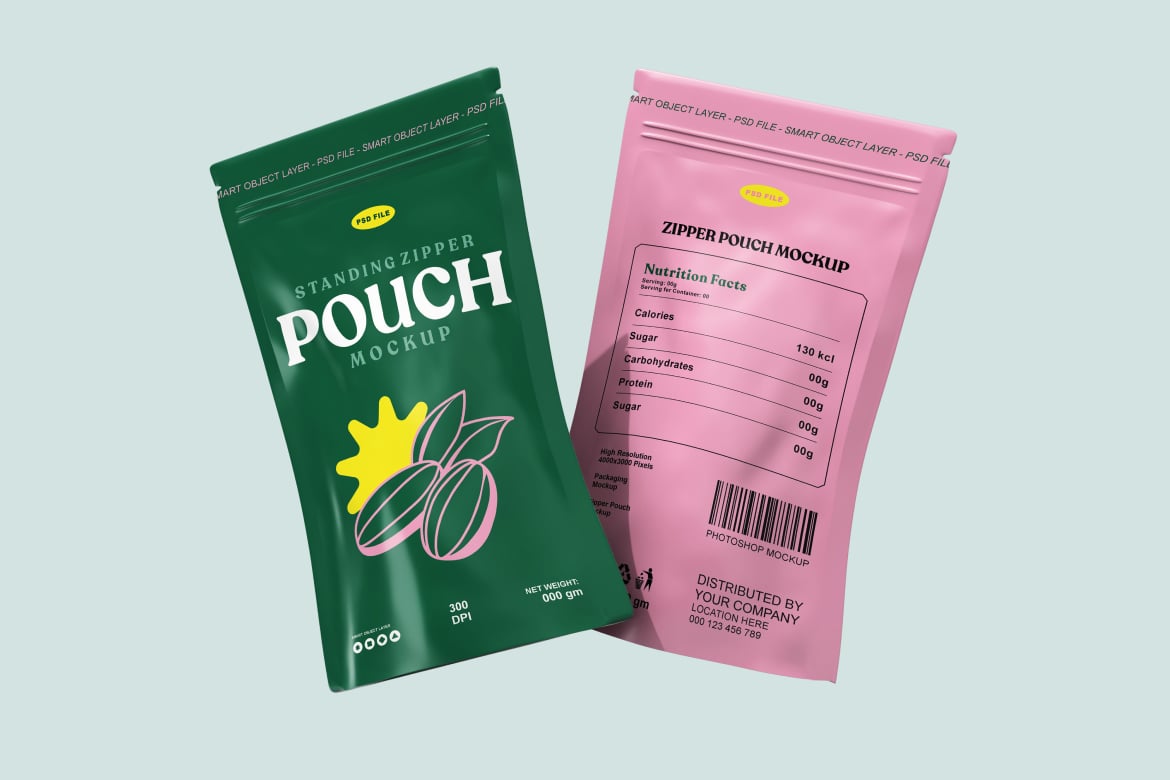 便携小袋子包装设计样机 Pouch Bag Mockup插图3 便携小袋子包装设计样机 Pouch Bag Mockup