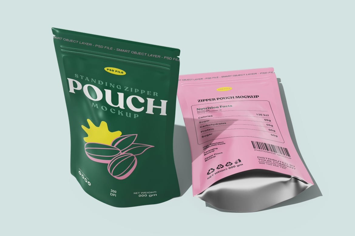 便携小袋子包装设计样机 Pouch Bag Mockup插图2 便携小袋子包装设计样机 Pouch Bag Mockup