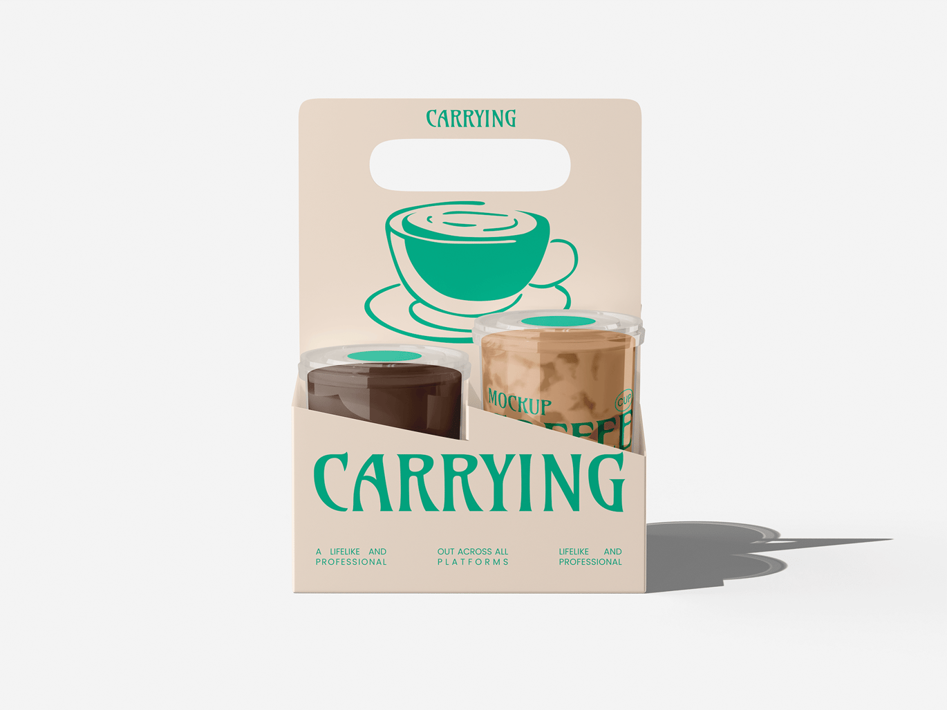 咖啡外带牛皮纸手提袋包装展示样机 Coffee Tote Bag Mockup插图2 咖啡外带牛皮纸手提袋包装展示样机 Coffee Tote Bag Mockup