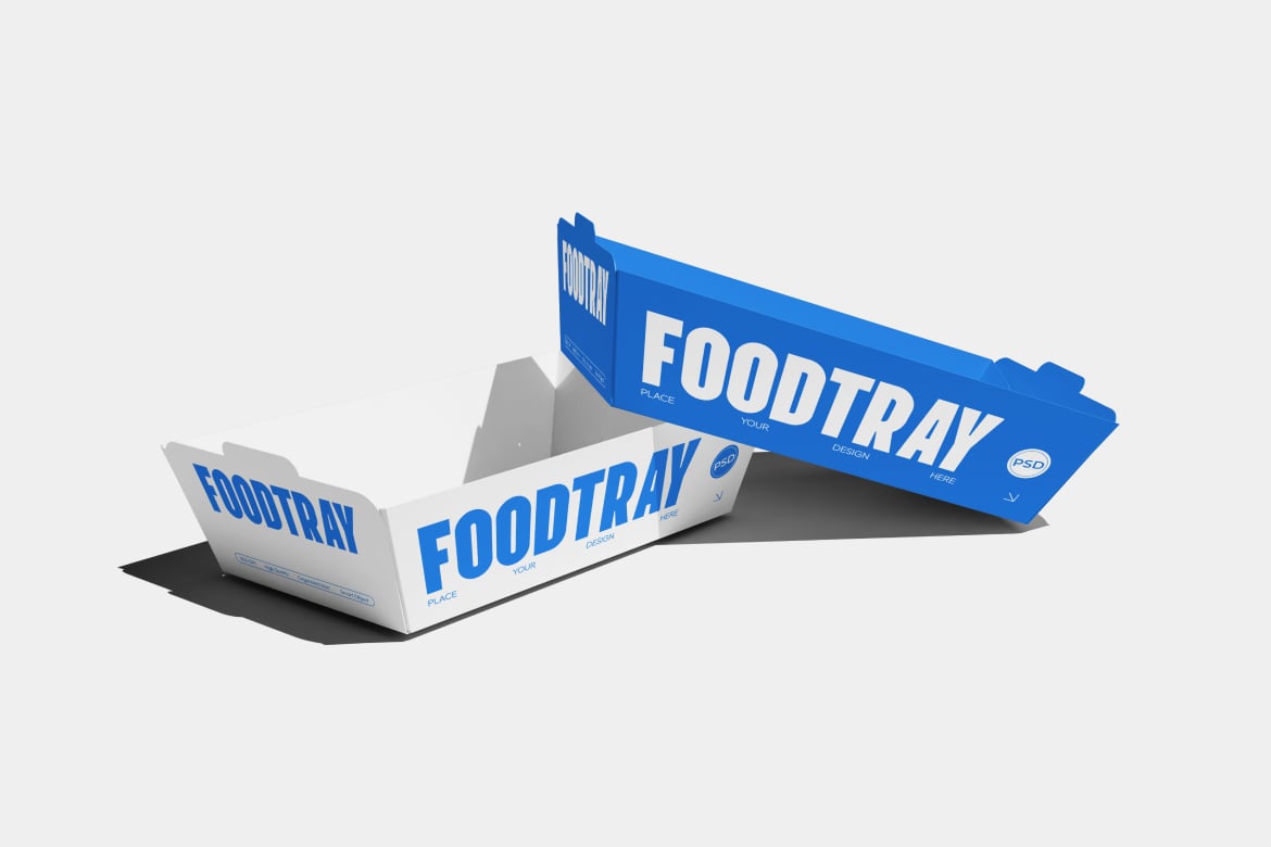 快餐外卖食品托盘包装设计样机 Food Tray Mockup插图2 快餐外卖食品托盘包装设计样机 Food Tray Mockup