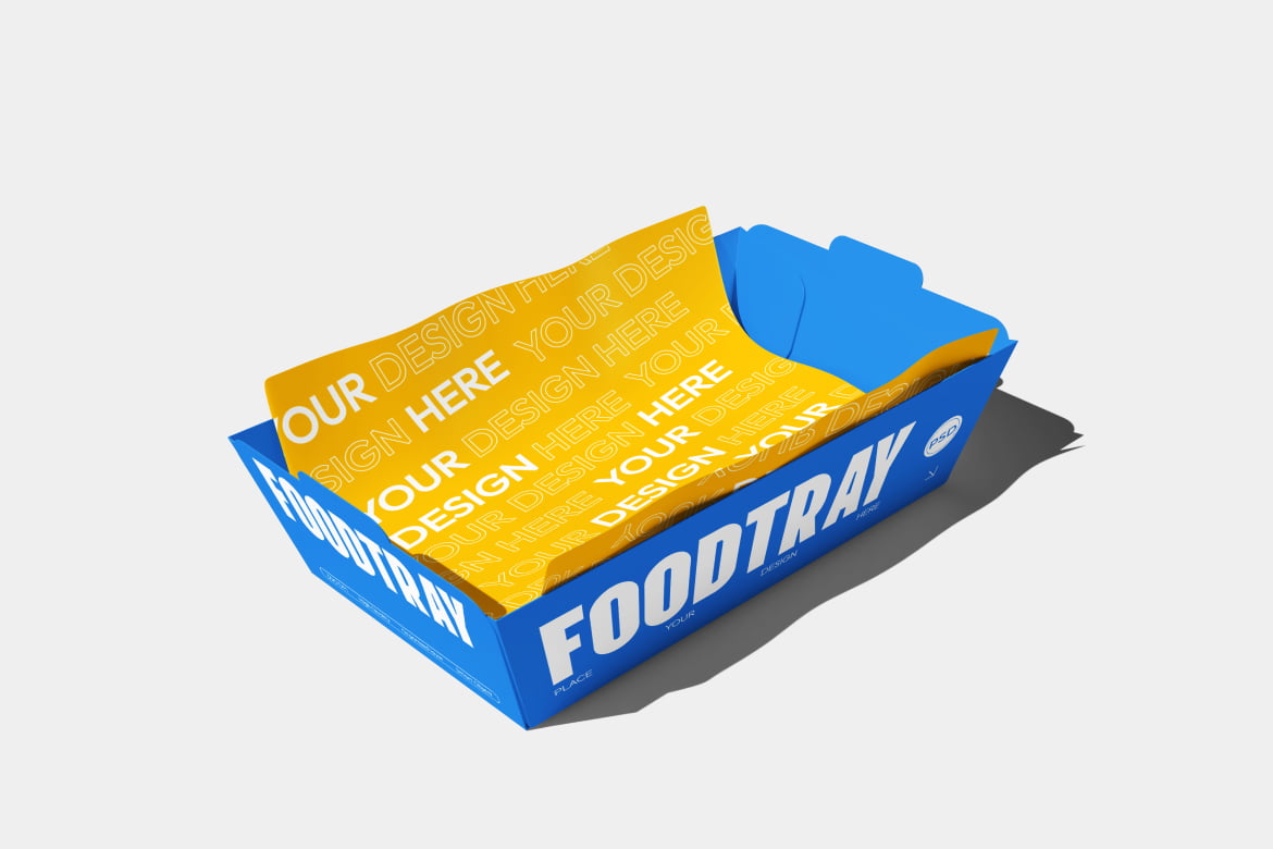快餐外卖食品托盘包装设计样机 Food Tray Mockup插图3 快餐外卖食品托盘包装设计样机 Food Tray Mockup