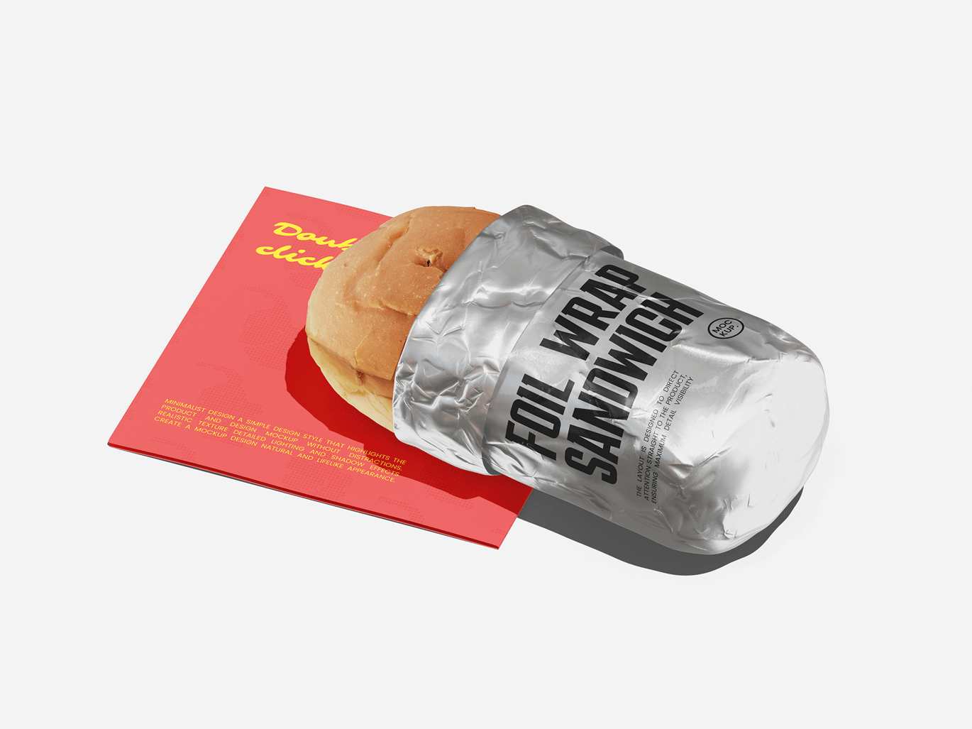 楔形三明治食品包装纸设计样机 Sandwich Food Safe Paper Mockup插图2 楔形三明治食品包装纸设计样机 Sandwich Food Safe Paper Mockup