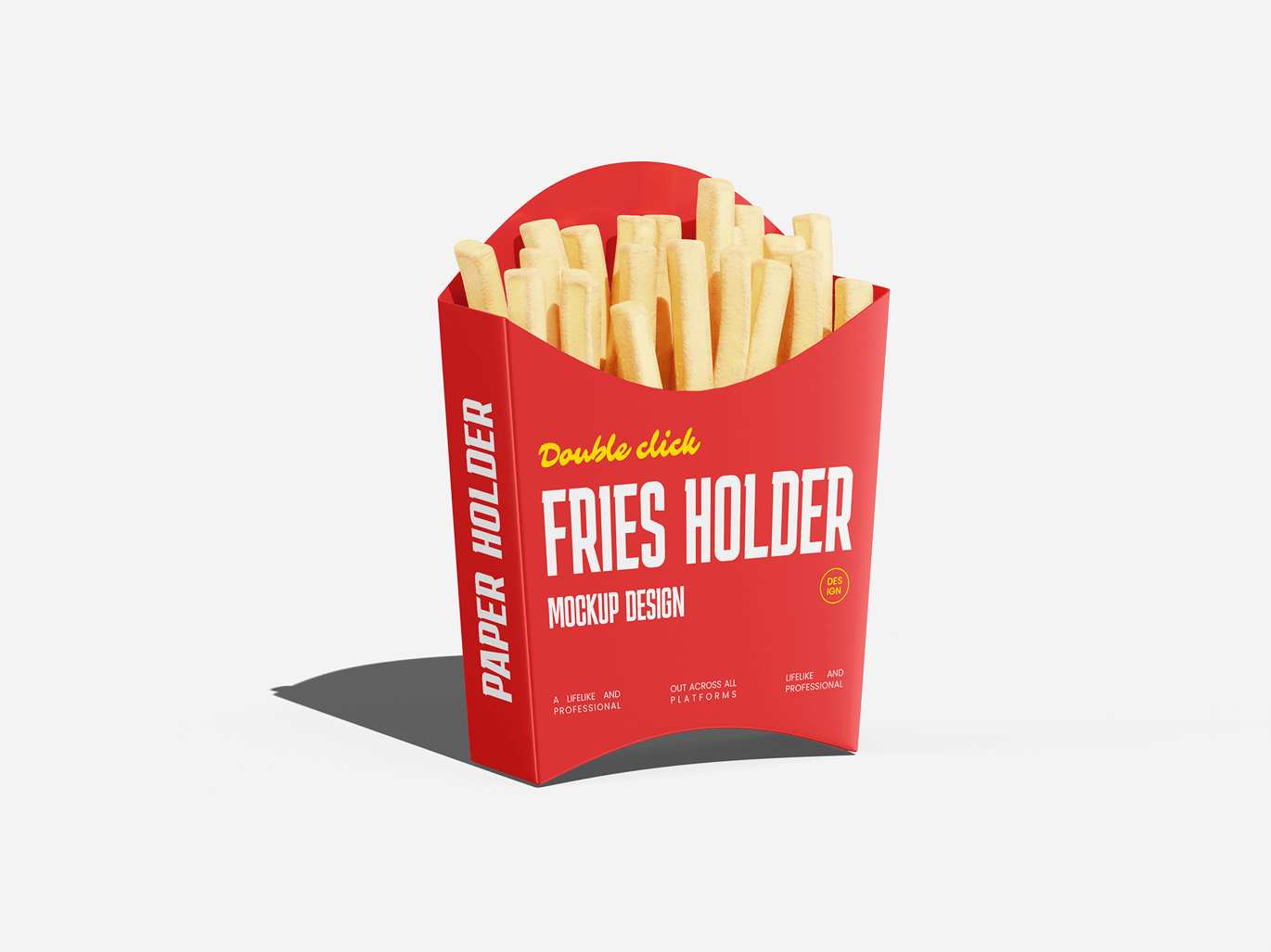 薯条食品包装纸锥形袋展示样机 French Fries Food Safe Paper Mockup插图3 薯条食品包装纸锥形袋展示样机 French Fries Food Safe Paper Mockup